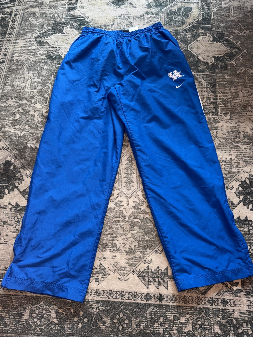 Nike men’s Blue Athletic Track Pants with UK Logo size 2XL Kentucky Wildcats